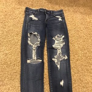 ripped american eagle jeans